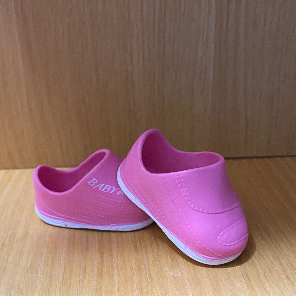 BabyBjorn Pink Baby Doll Shoes.